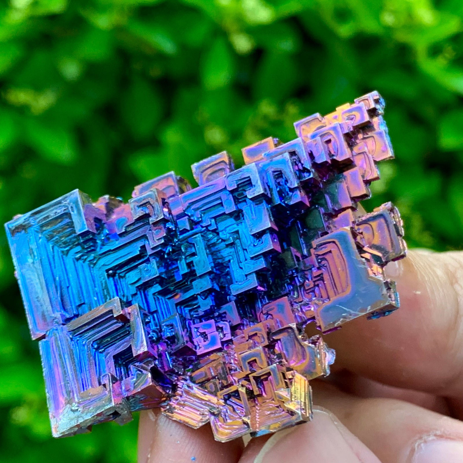 45G ram Bismuth rainbow crystal elementBi gemstone Mineral specimen healing