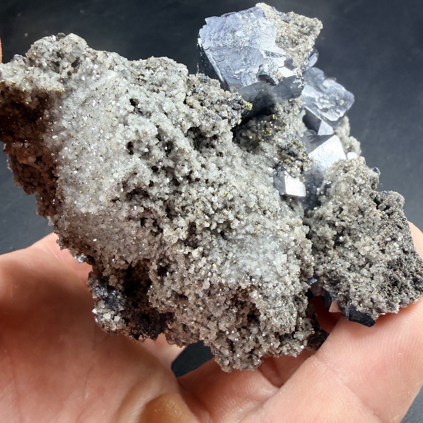 Galena Chalcopyrite Dolomite Crystal Combo / Missouri *Video*