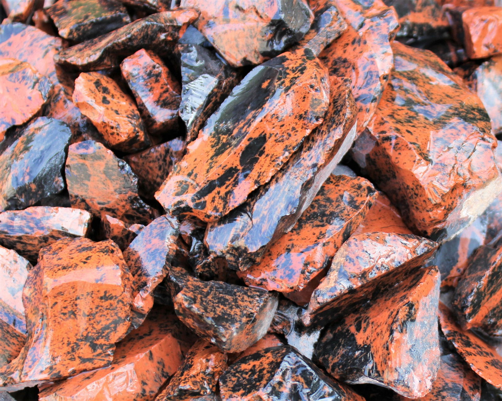 Raw Natural Mahogany Obsidian Bulk Wholesale Lots – Rough Obsidian Crystals