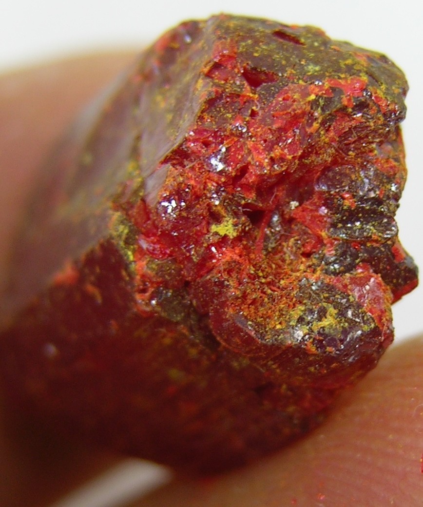 #5 Peru 21.80ct 100% Natural Rare Rough Red Realgar Crystal Specimen 4.35g 18mm