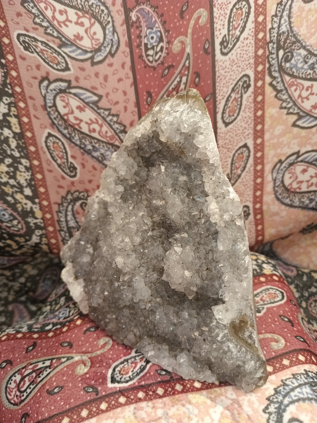 Black Amethyst AAA Druze Cluster Geode Quartz Cut Base Uruguay Brazil