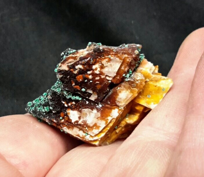 39mm AZURITE with MALACHITE from Mibladen, Khénifra, Morocco