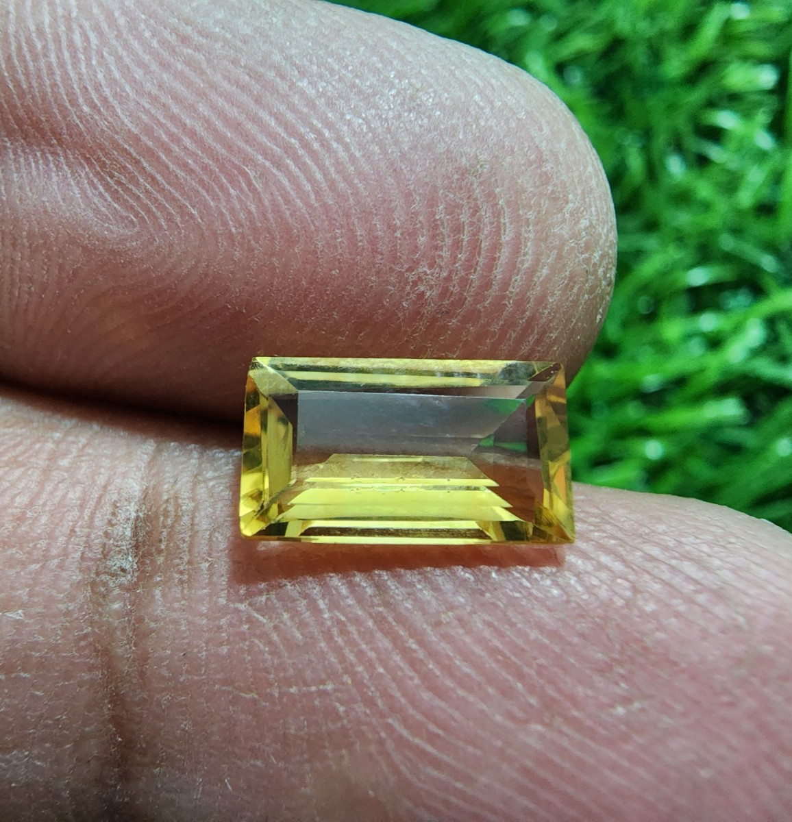 Superb Golden Citrine Topaz Loose Rectangle Cut Gem 1.90Ct Natural Faceted Stone