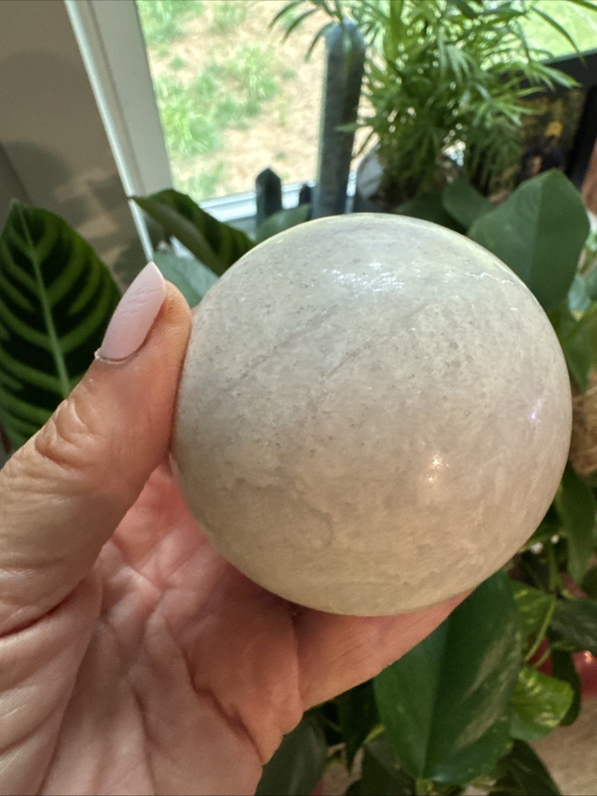 Pink Opal Crystal Sphere 492 Grams 492 Grams 2.7”