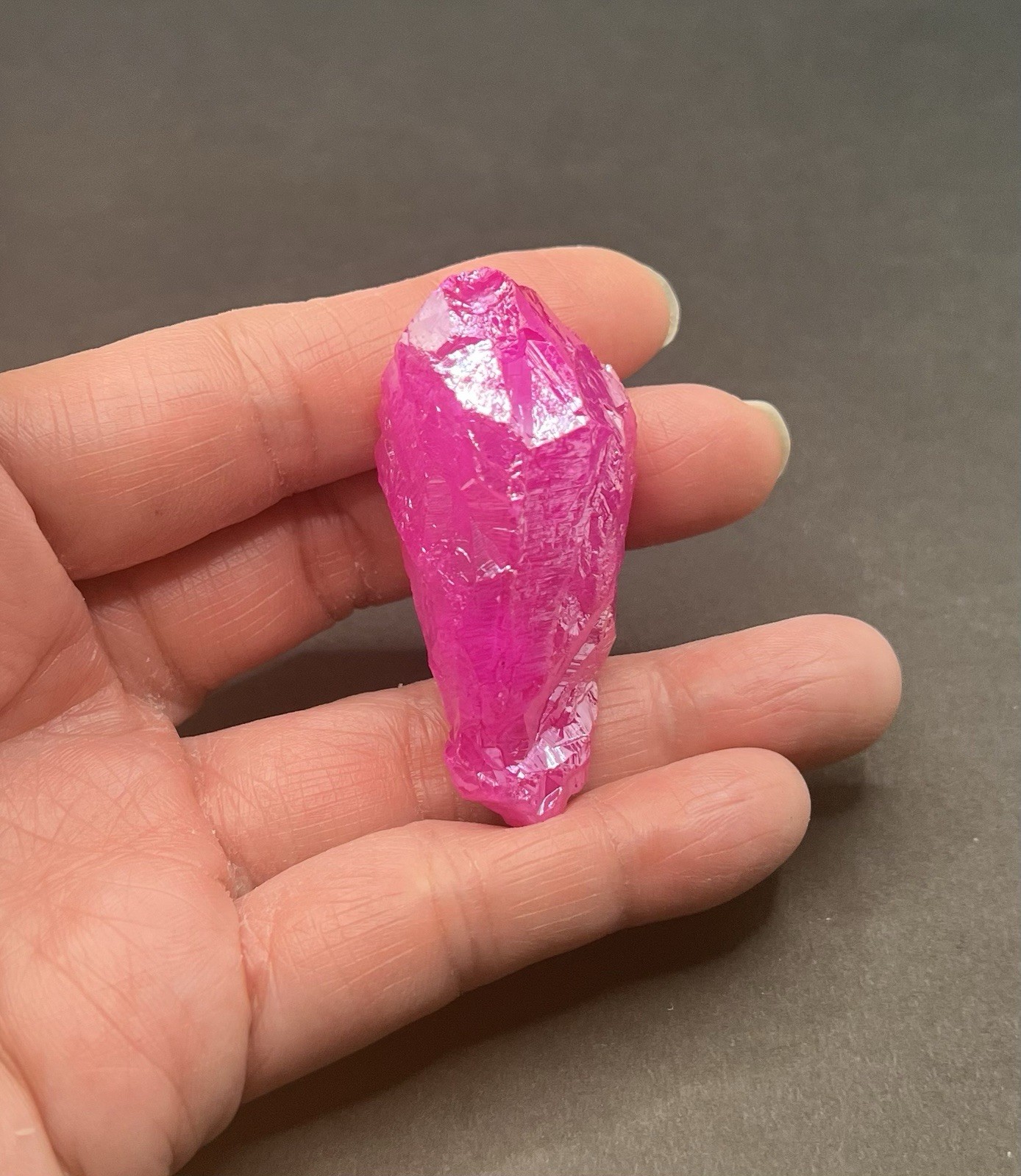 Pink Aura Genuine Quartz 34g