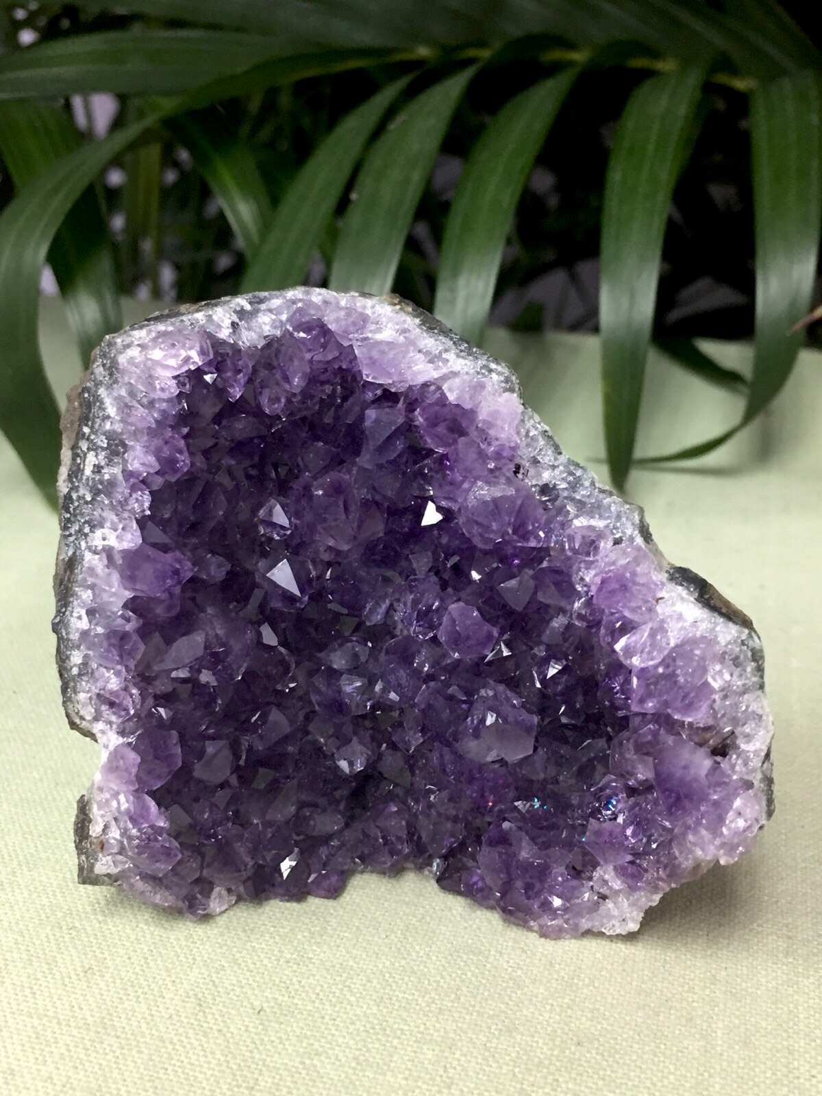 Amethyst Cluster Geode Crystal Quartz Cut Base Purple Amethyst Specimen Uruguay