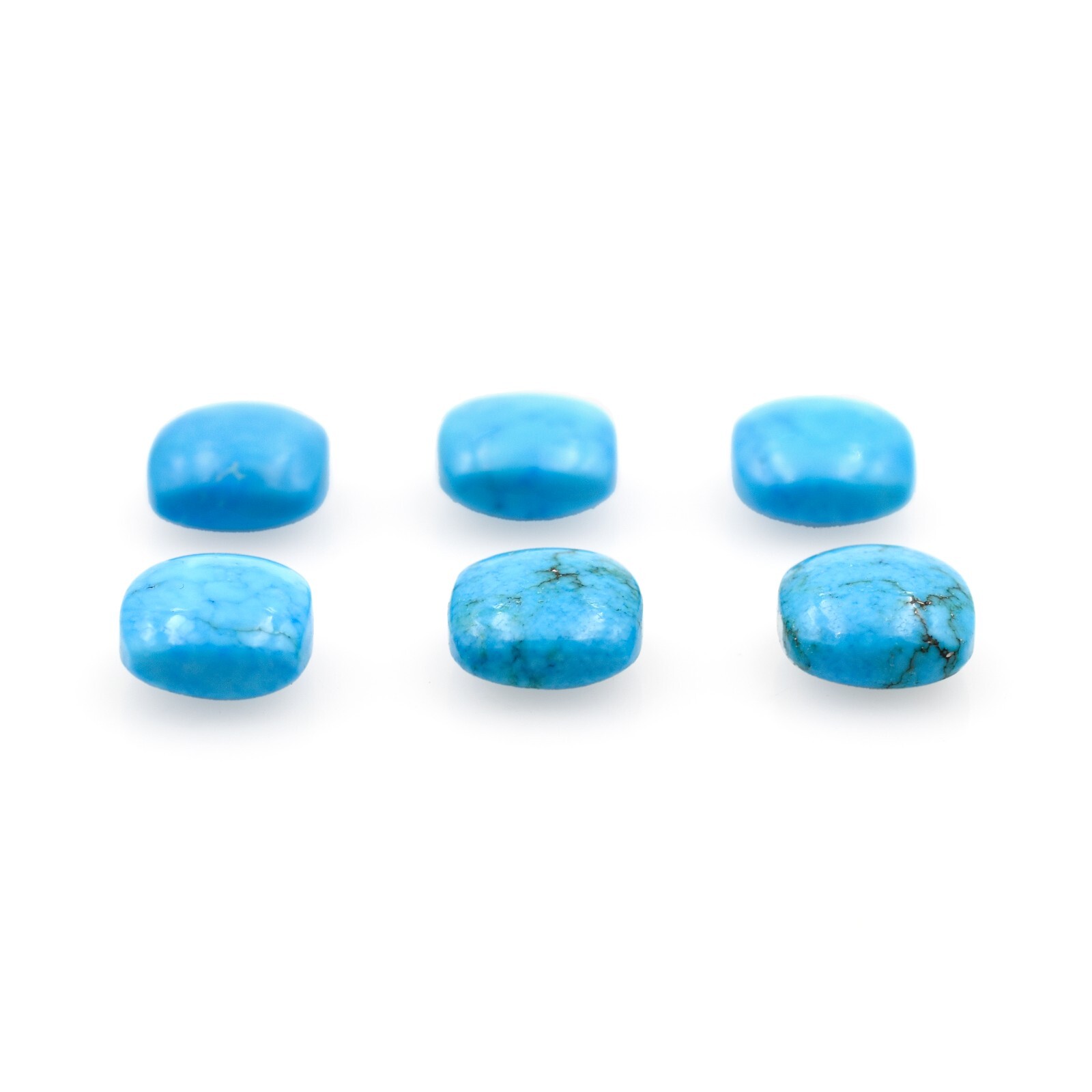 Natural Turquoise Trillion Shape Plain Smooth Loose Gemstone For Jewelry Making