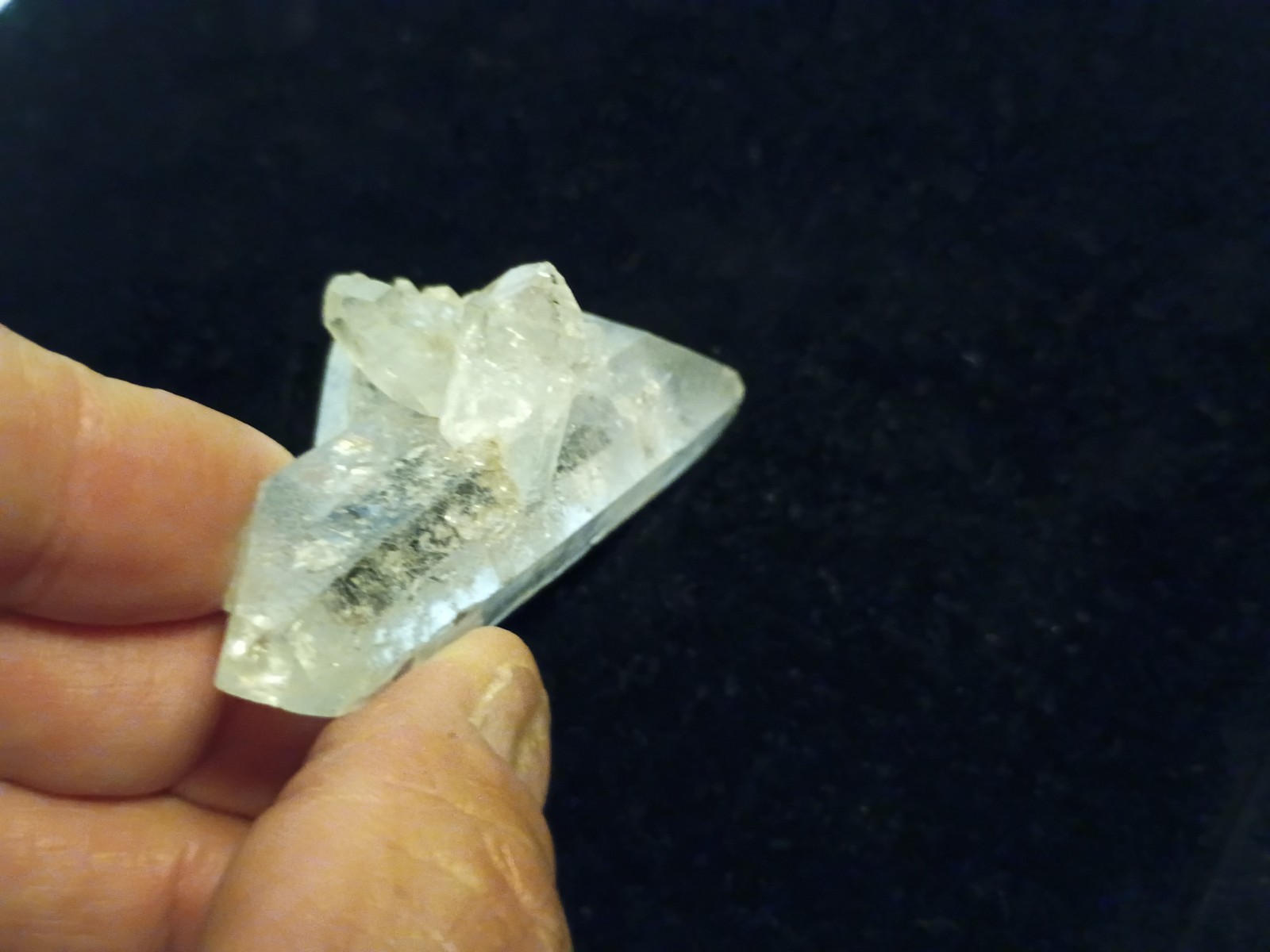 Set of 2 Raw Natural Stone Clear Quartz Crystal Cluster Gem Mineral Specimens