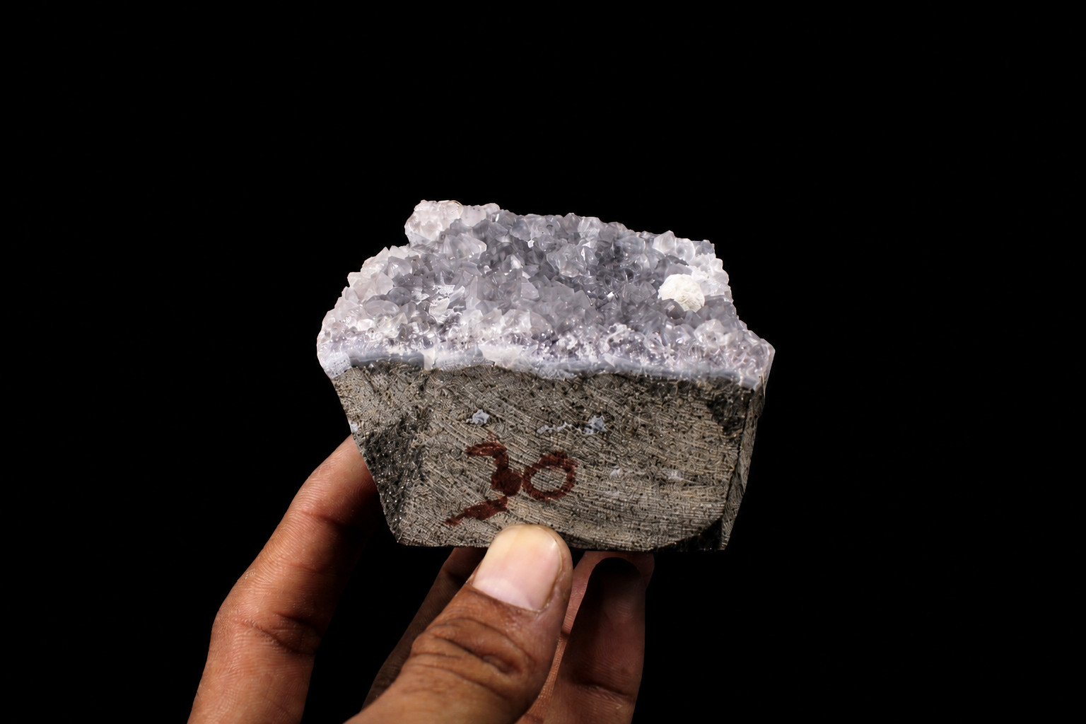 Natural Purple Okenite Anandalite Geode 290g 6x7cm Specimen