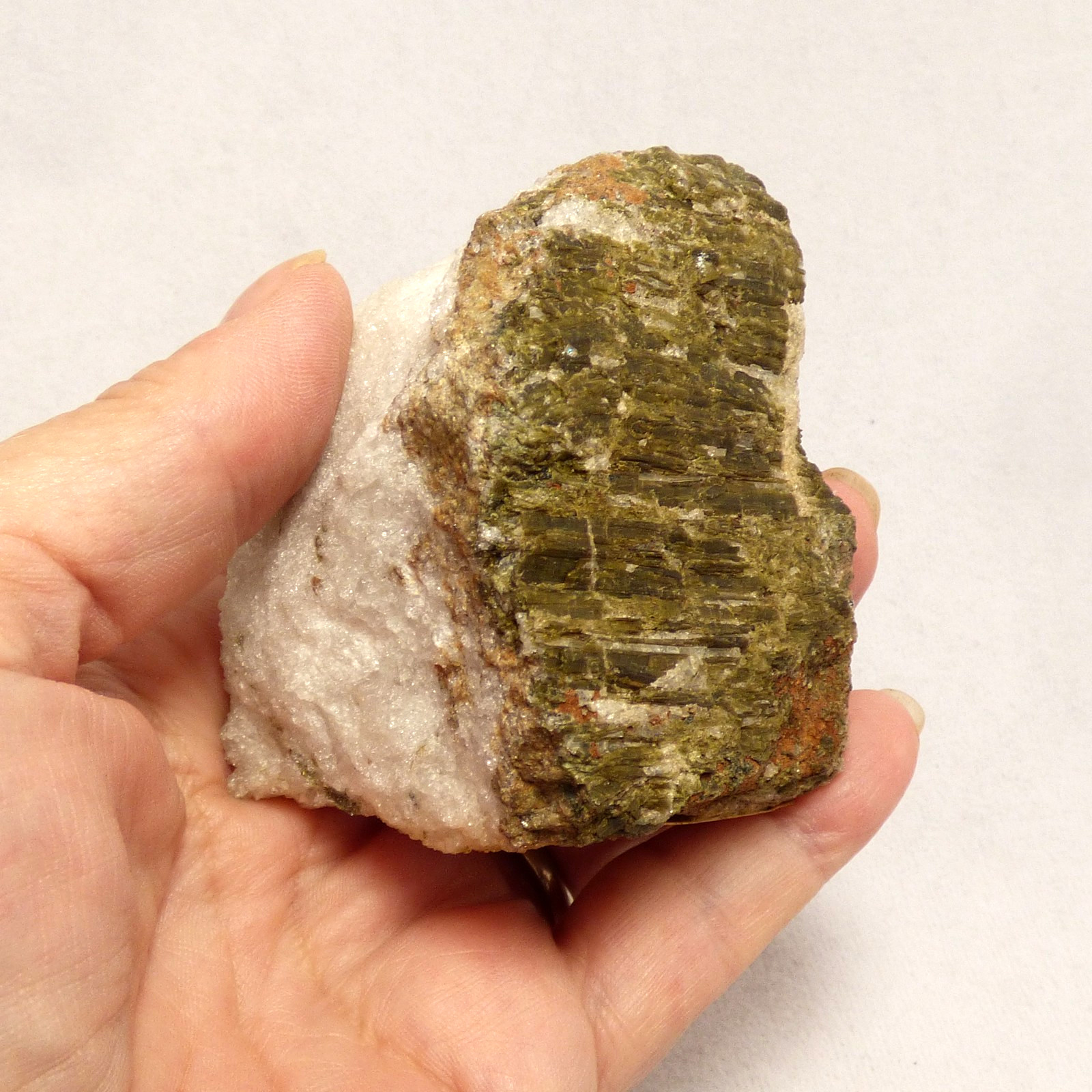 Leucite in Tephrite Mineral Specimen Rome Italy 6.5cm 306g