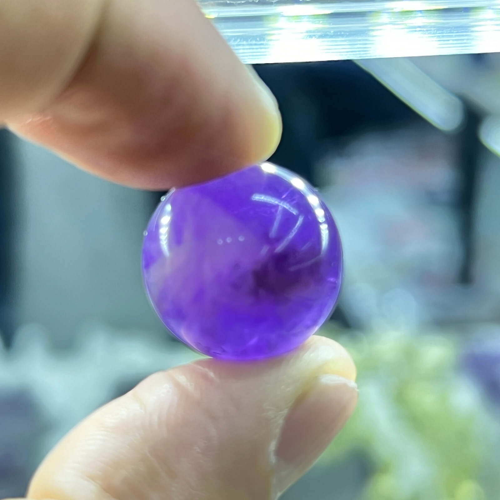 1pc Natural Amethyst Quartz Sphere Crystal Ball Reiki Healing 20mm