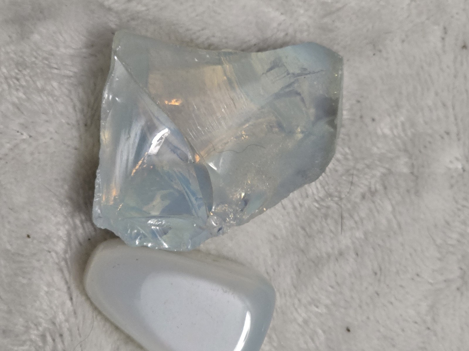 2 Natural Opalite Stones. 1.7oz