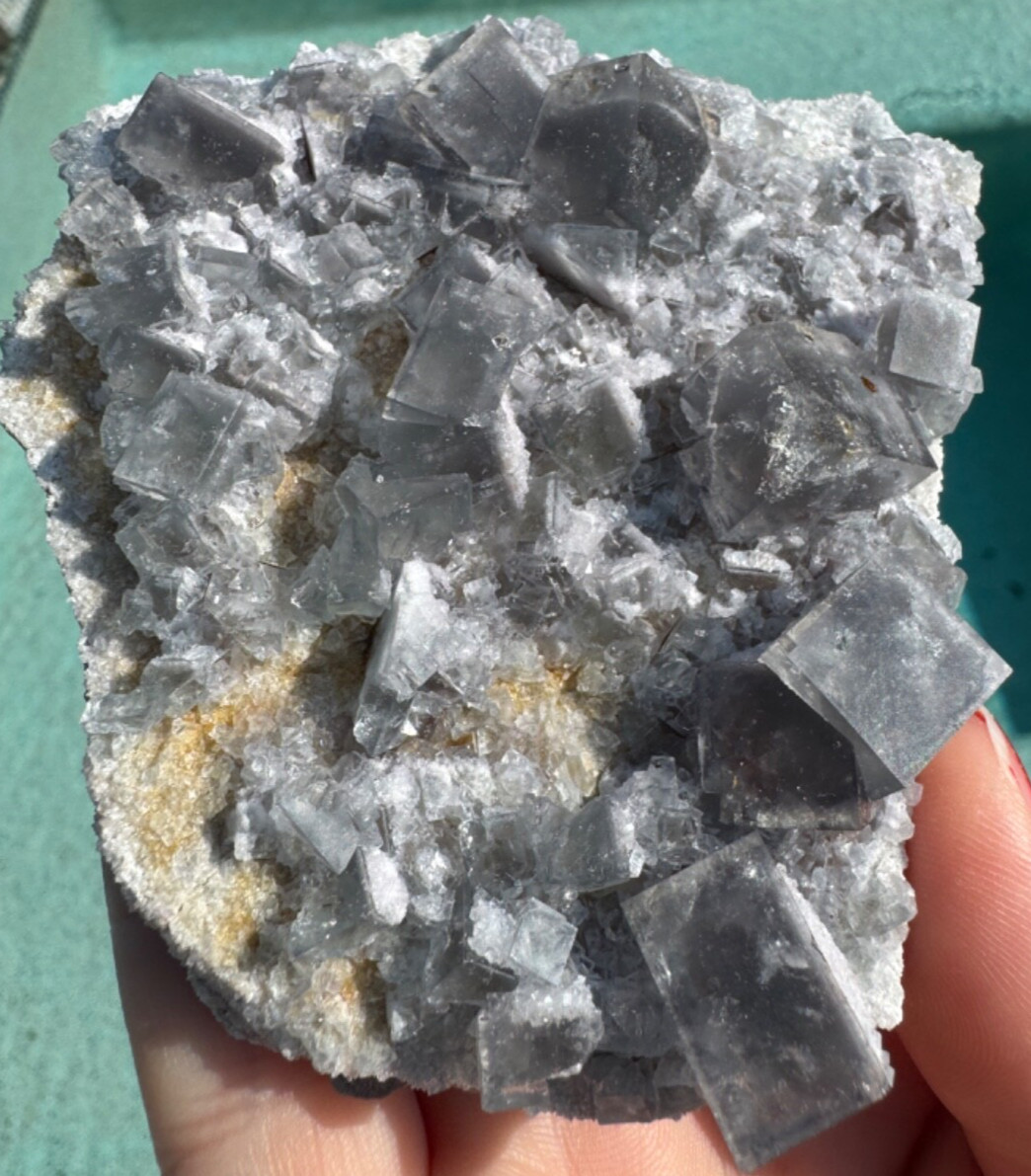 Rare Beijing Blue Cubic Fluorite 204g