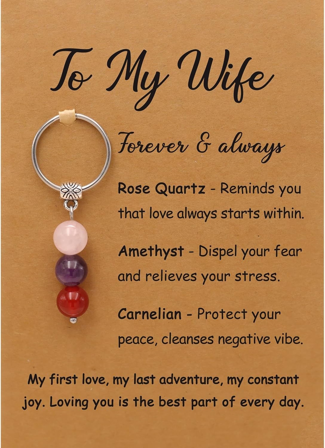 Personalized Healing Crystal Keychain for Her – Perfect Gift for All Occasions
