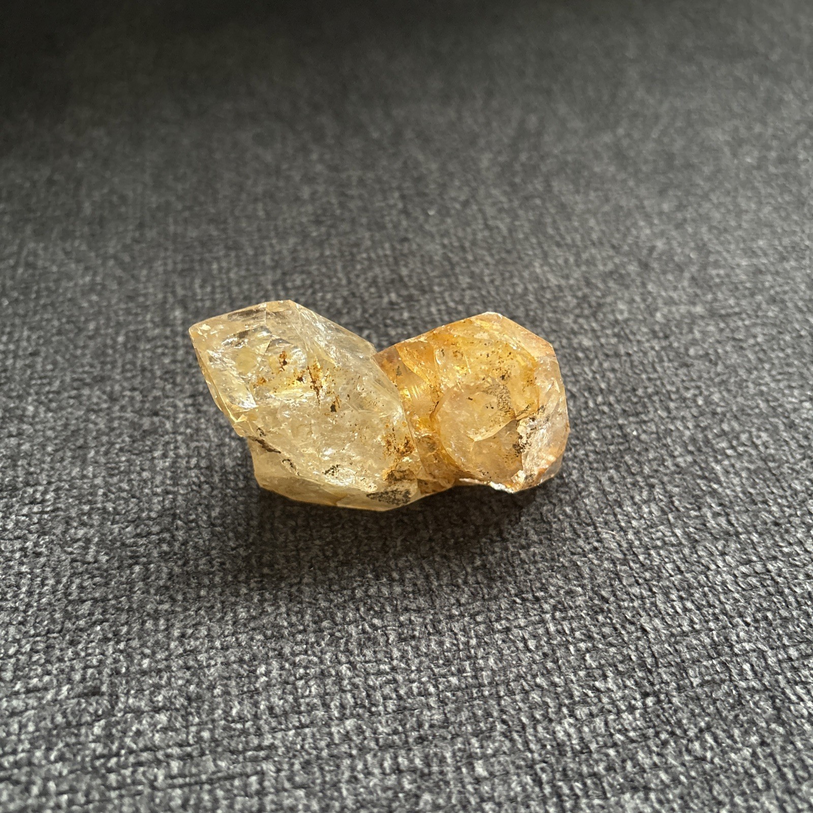 Herkimer Diamond Quartz Crystal “Golden Healer” 2.5in x 1.75in, 3.8oz