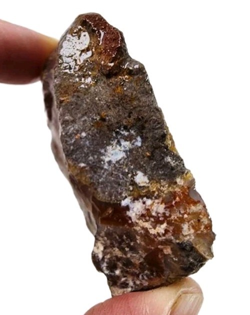 Banded Agate Faced Nodule Oregon 50.5 grams.