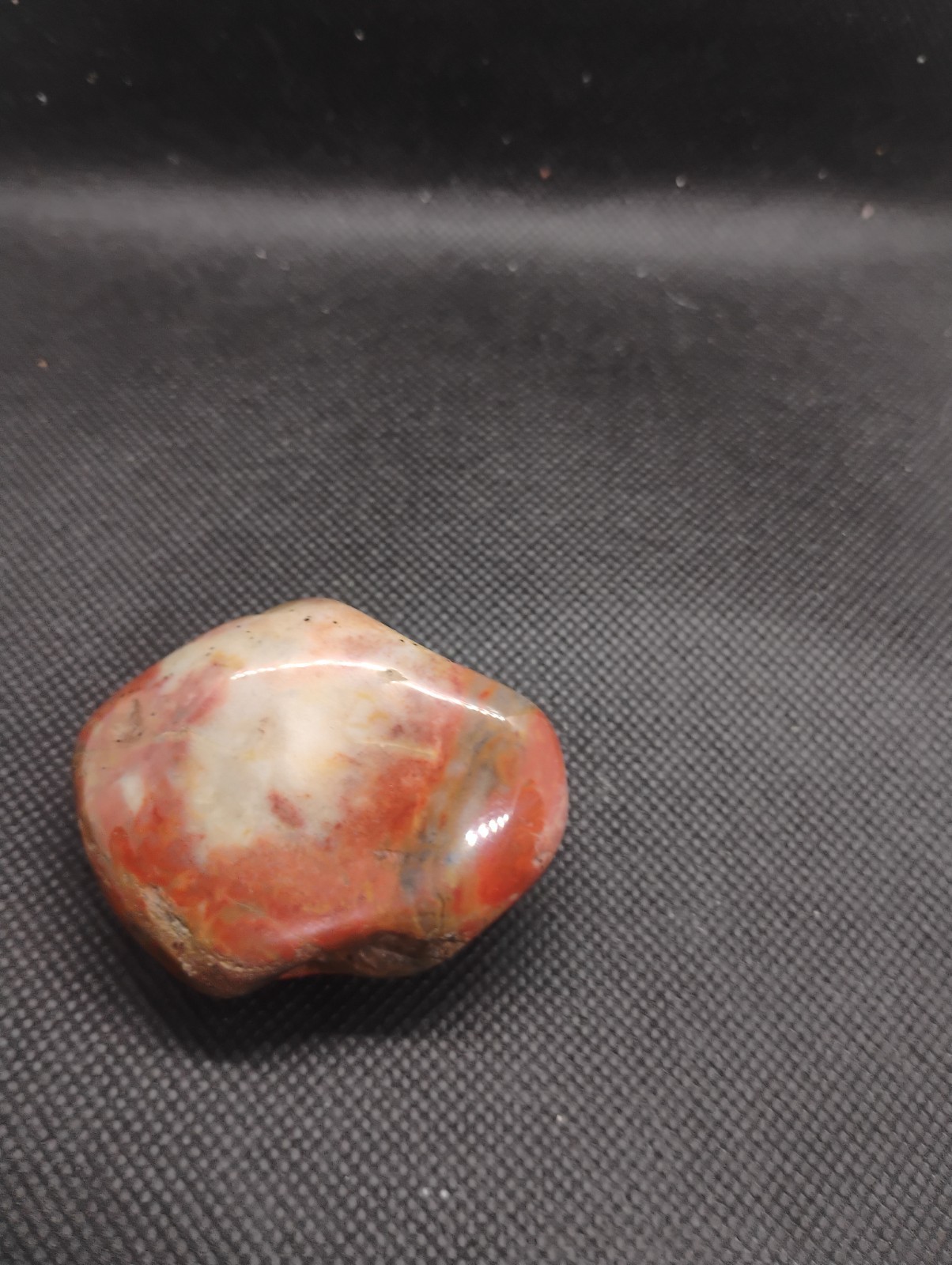 Large 5.83 oz Polished Botswana Eye Agate Palm Stone – Banded Chalcedony with…