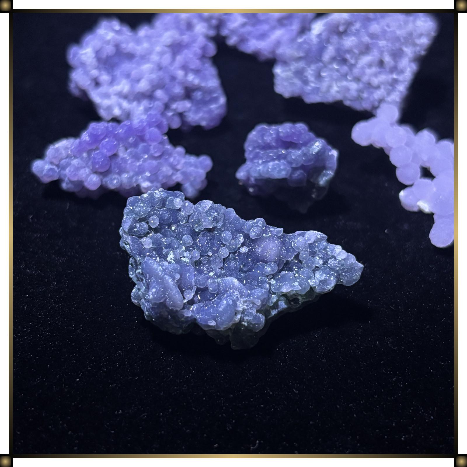 Purple Grape Agate Crystal Cluster Premium Specimen From Indonesia Various Sizes