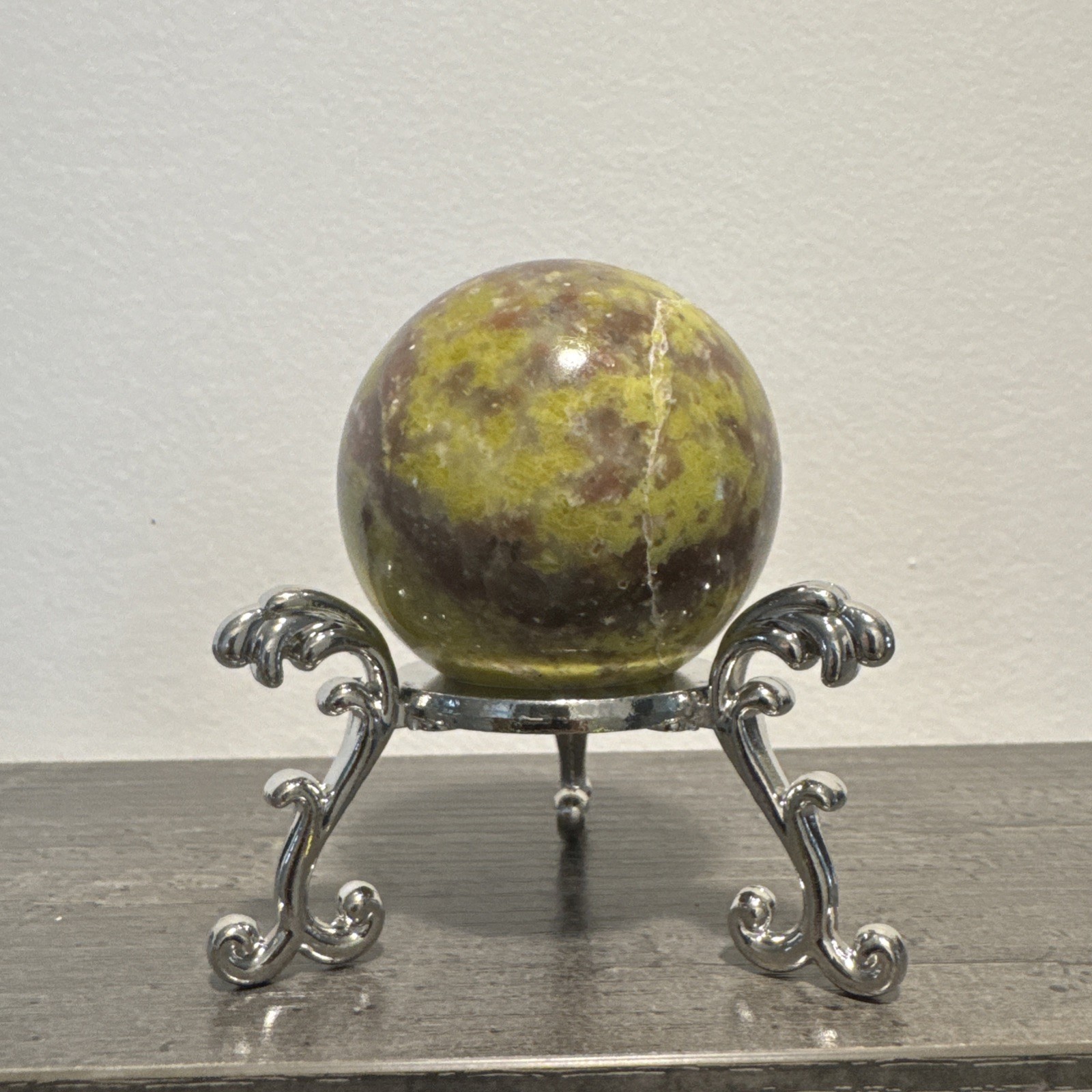 Green Opal Sphere 187 Grams 51 mm
