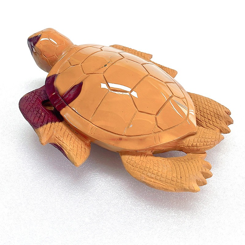 7.0” Natural Mookaite Turtle Hand Carved Crystal Sculpture , Home Decorator