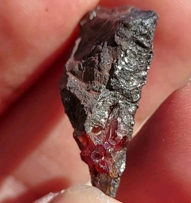 ULTRA RARE GEM RHODOCHROSITE ON MATRIX N’Chwaning I Mine, KMF, South Africa