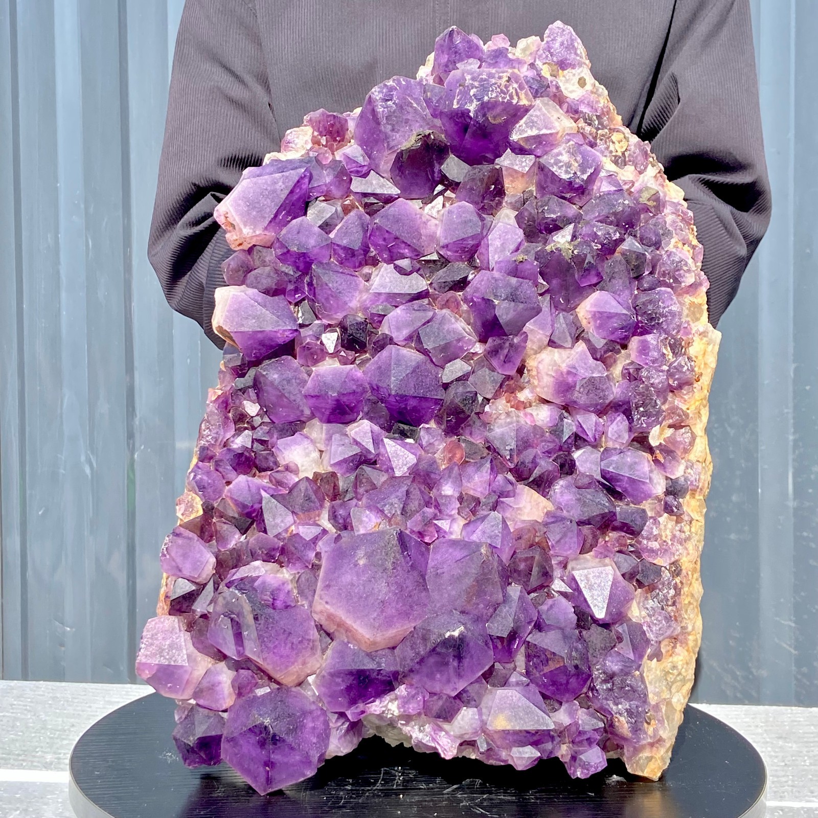 42.54LB Natural amethyst Cluster Quartz Crystal backbone mineral Specimen Healin