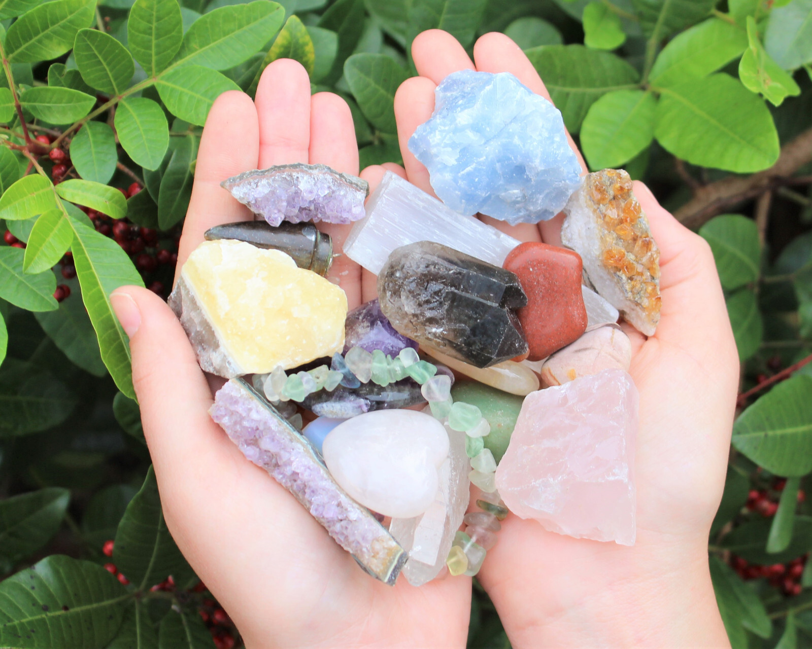 Crystal Confetti Scoop: Crystal Mix, Gemstones – Tumbled & Rough Stones, Gifts!