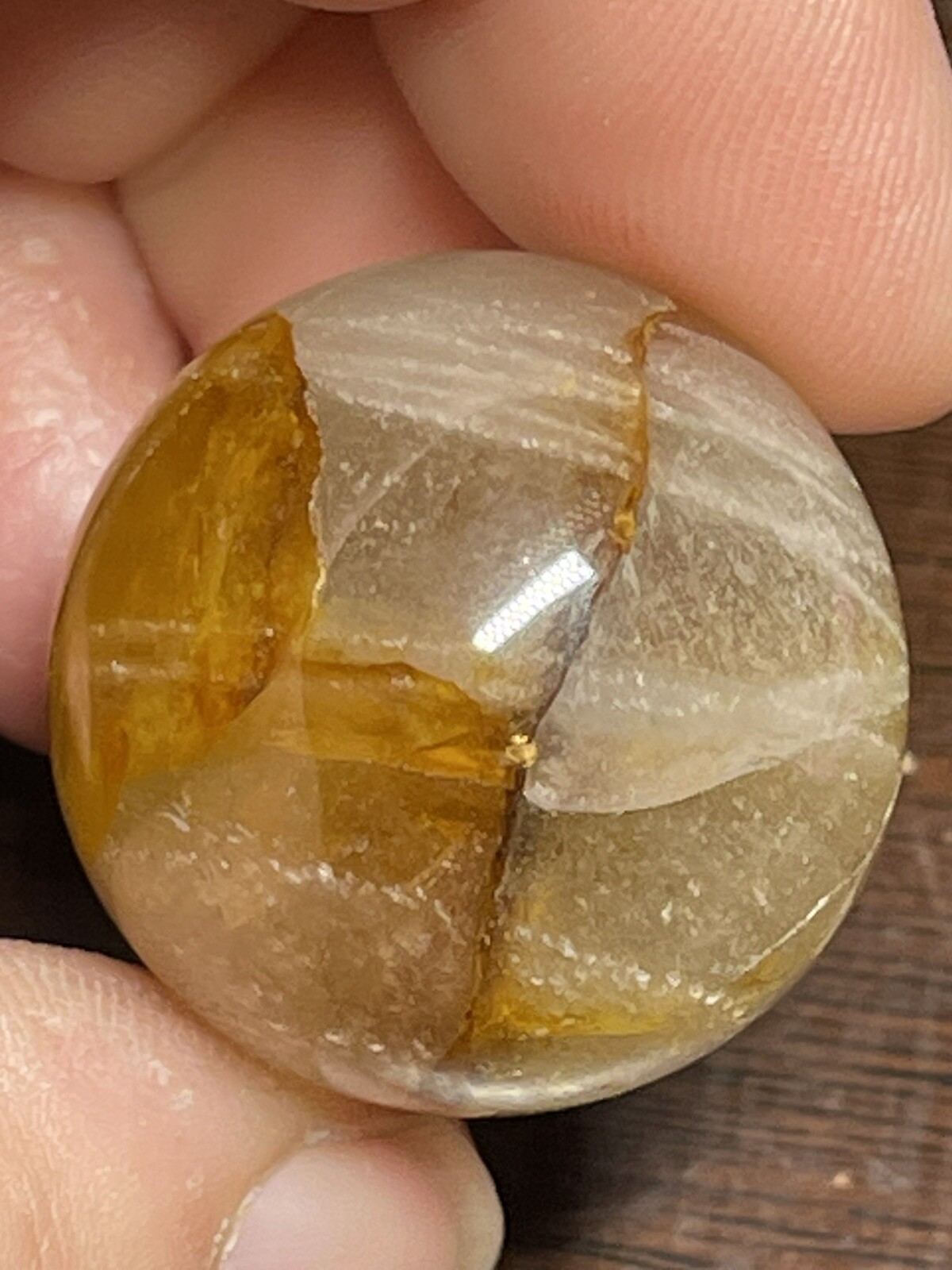 Golden Healer Mini Sphere Ball Orb Marble 26mm 23g