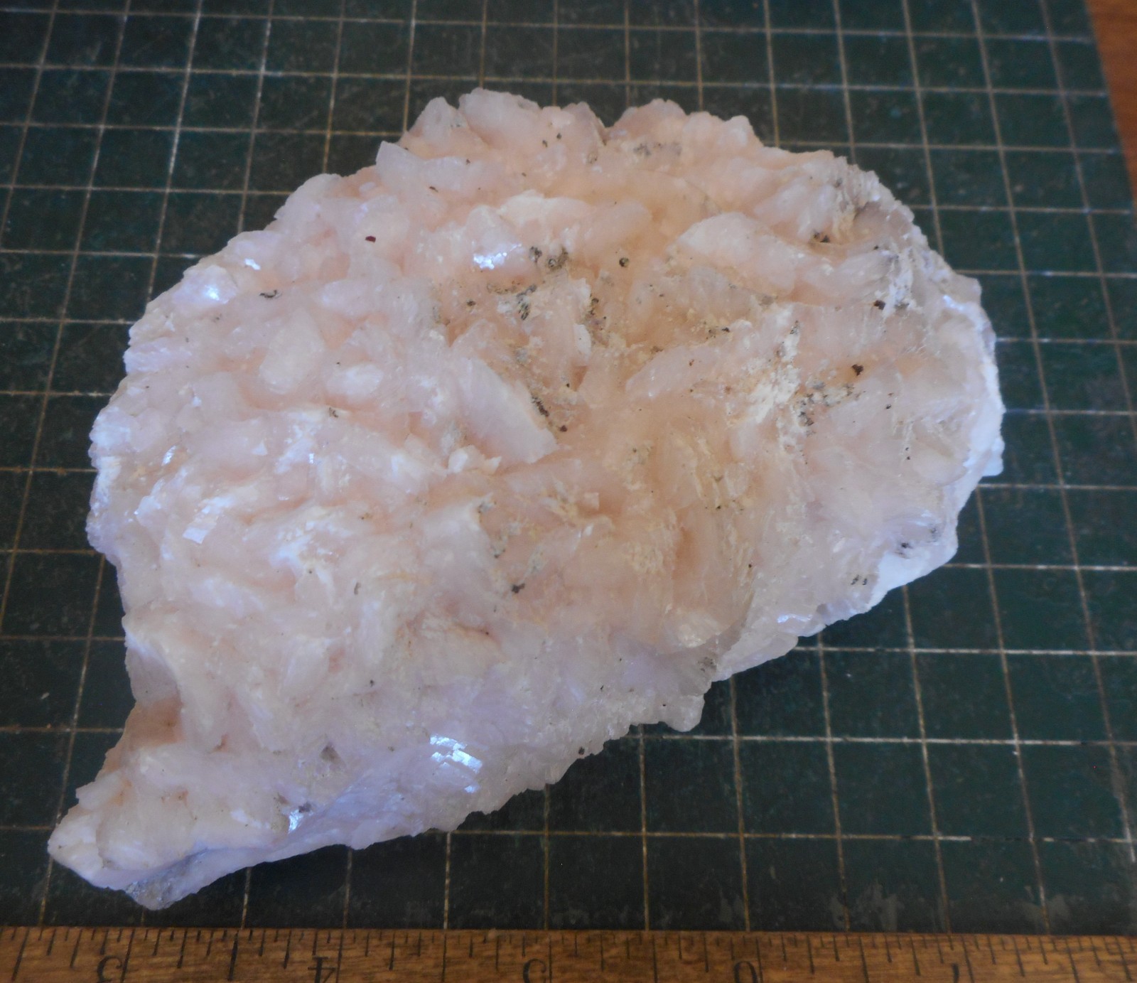 Pink Dolomite Crystals with Iron Pyrite on Matrix. Specimen 5.3″ . 1.47 Pounds