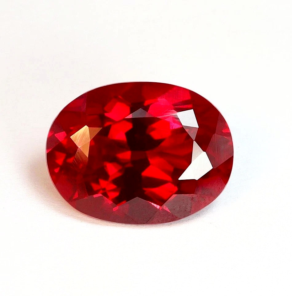 Natural Red Ruby Oval Loose Gemstone Jewelry Making Stone 10 Ct