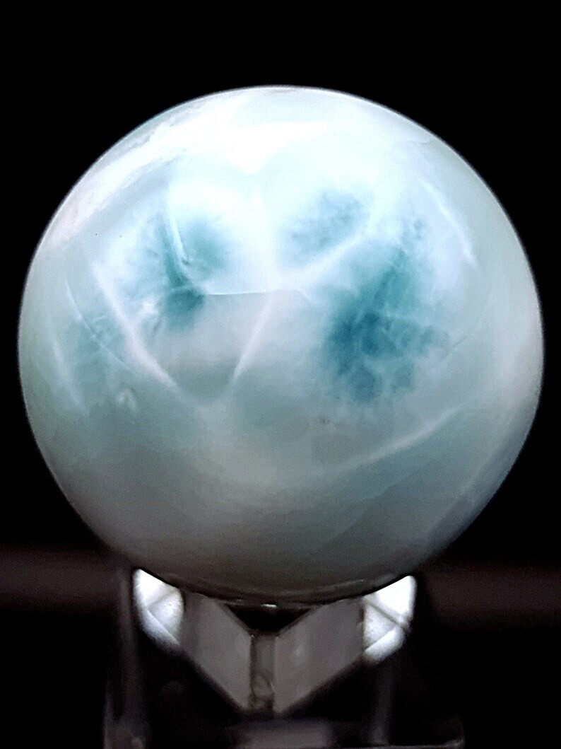 DOMINICAN REPUBLIC LARGE LARIMAR SPHERE 52MM RARE