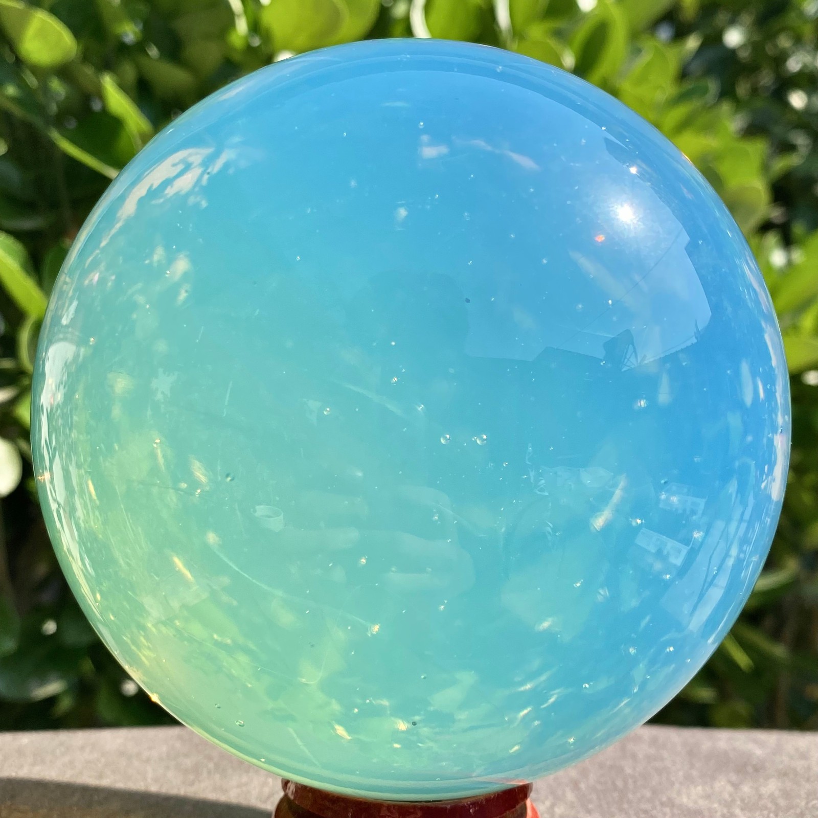 3.12LB Artificial protein stone ball rainbow crystal gemstone spiritual healing