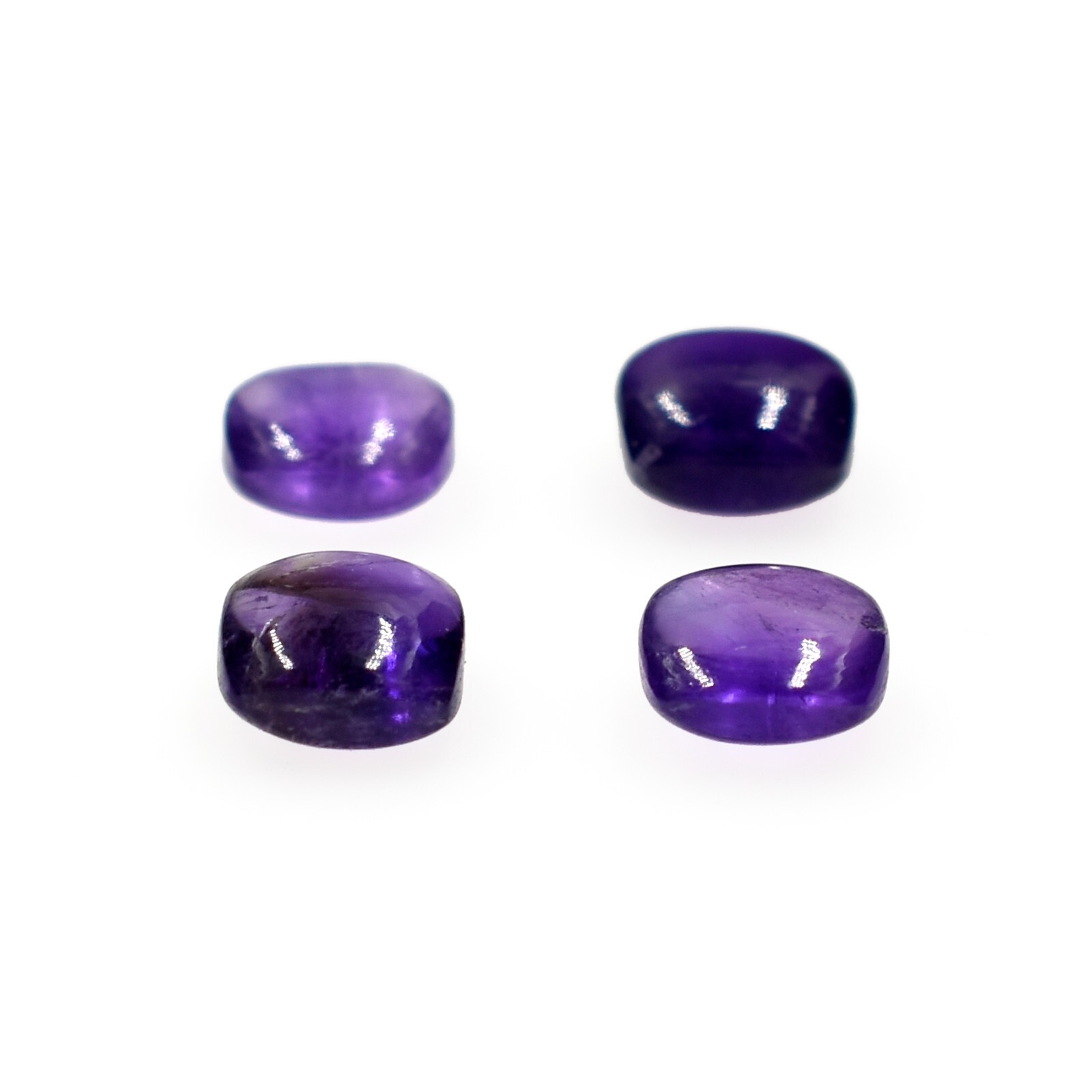 Natural Purple Amethyst Smooth Cabochon Loose Gemstone Mix Shape Wholesale Lots