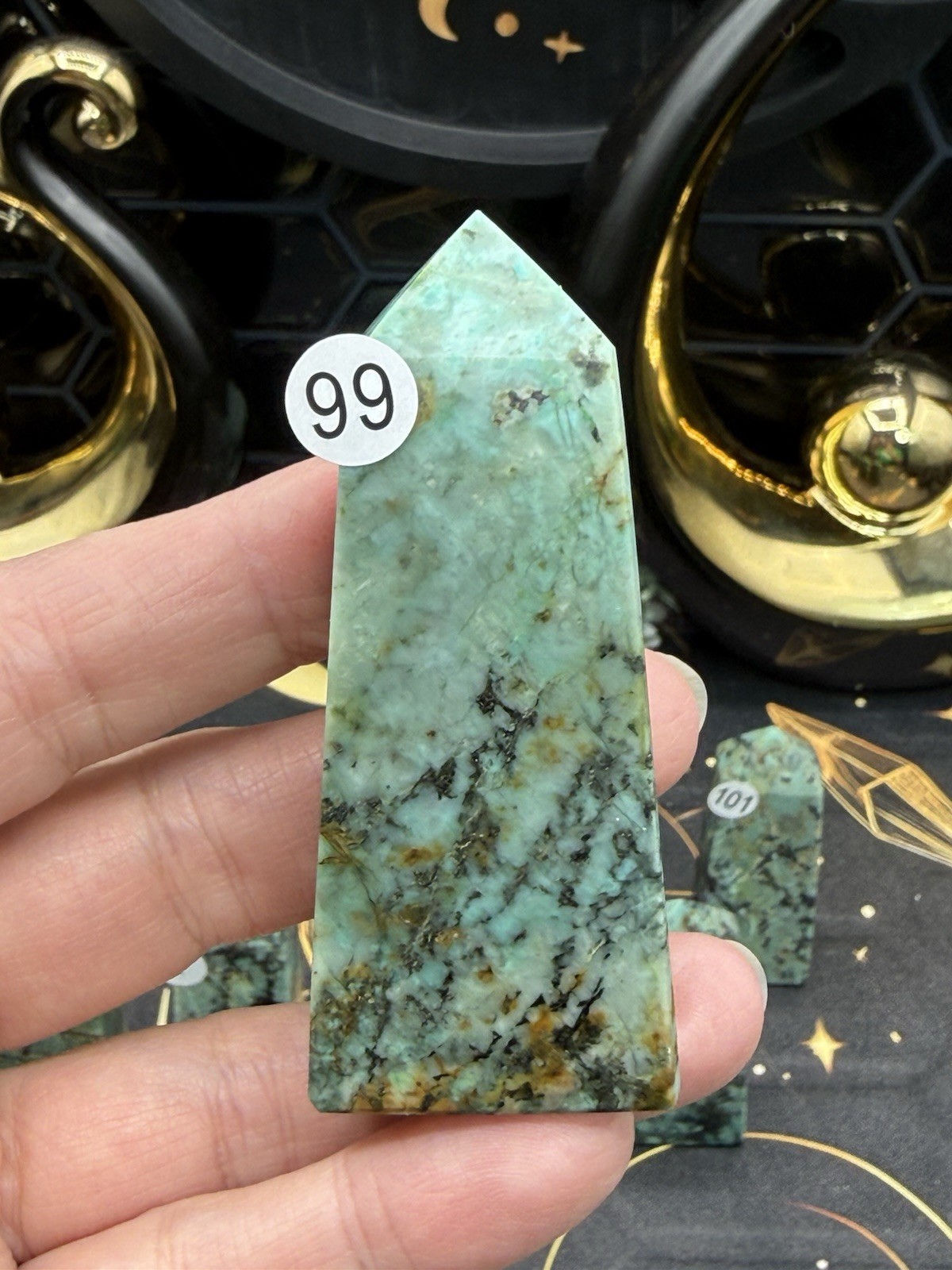 Natural African Turquoise small/mini Points Free shipping