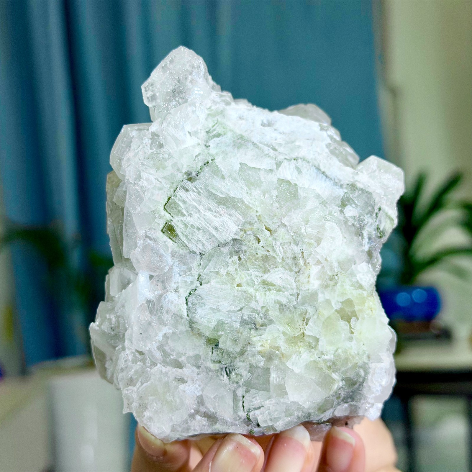 1.11LB Natural String of Copper Coins Calcite/Fluorescent Glow Under UV Light