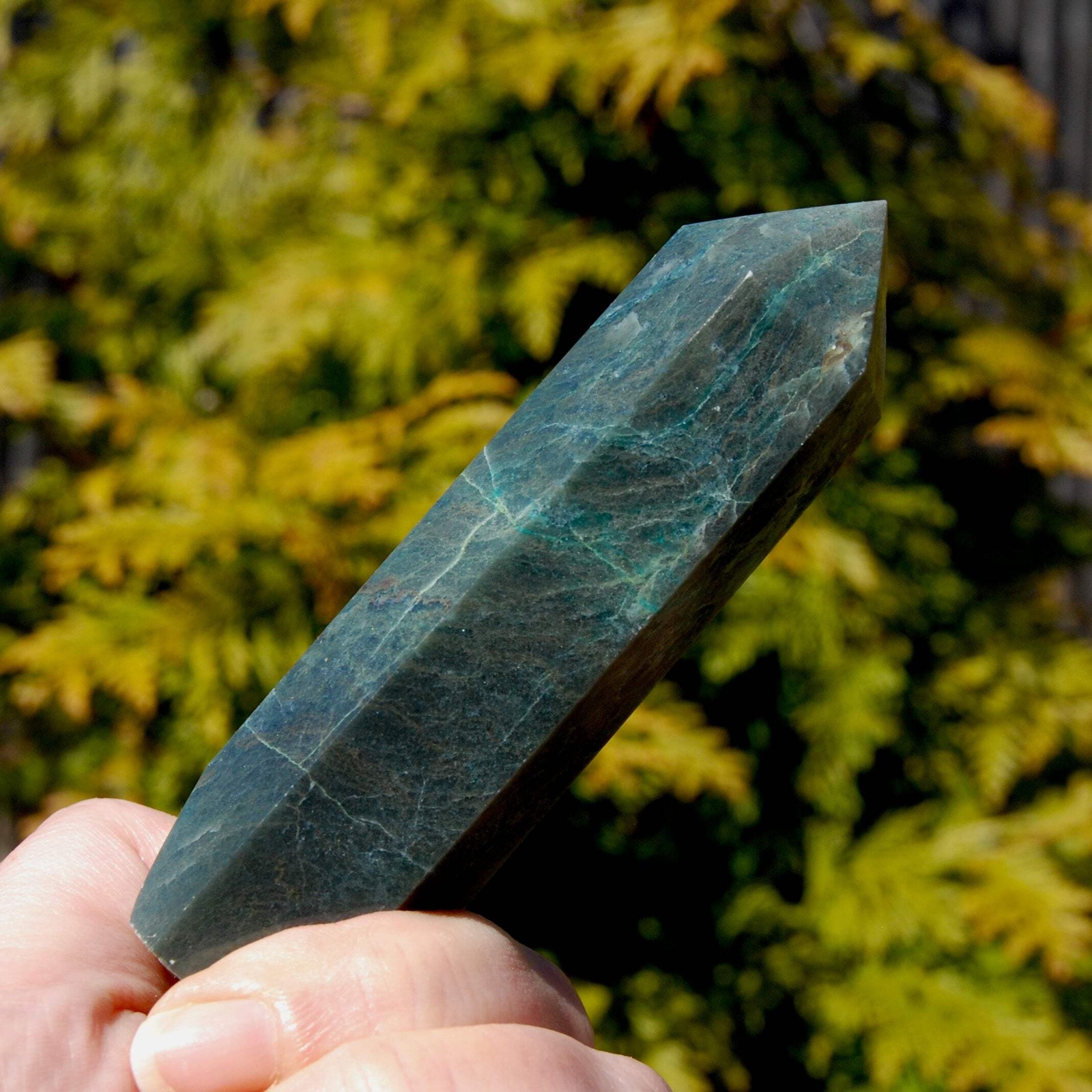 4in 133g Chrysocolla Shattuckite Crystal Tower