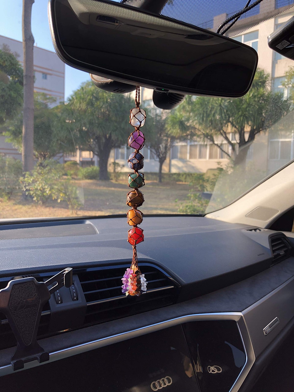 7 Chakra Gemstones Healing Feng Shui Crystals Window Car Decorations Hanging …