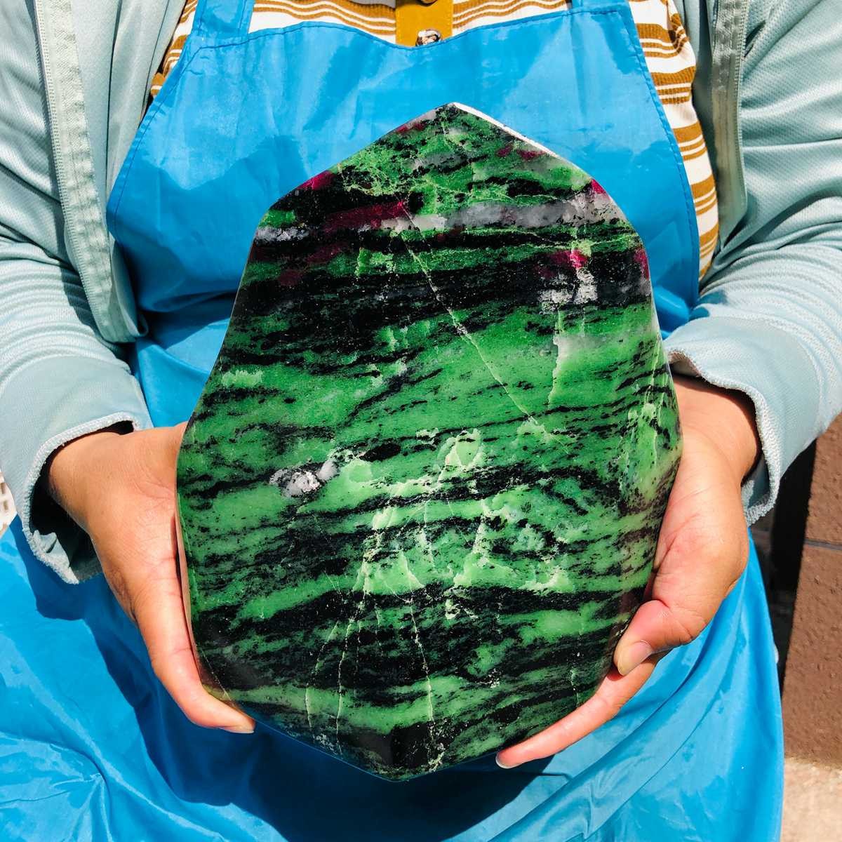13.44LB Natural zoisite specimen ore quartz crystal mineral healing decor