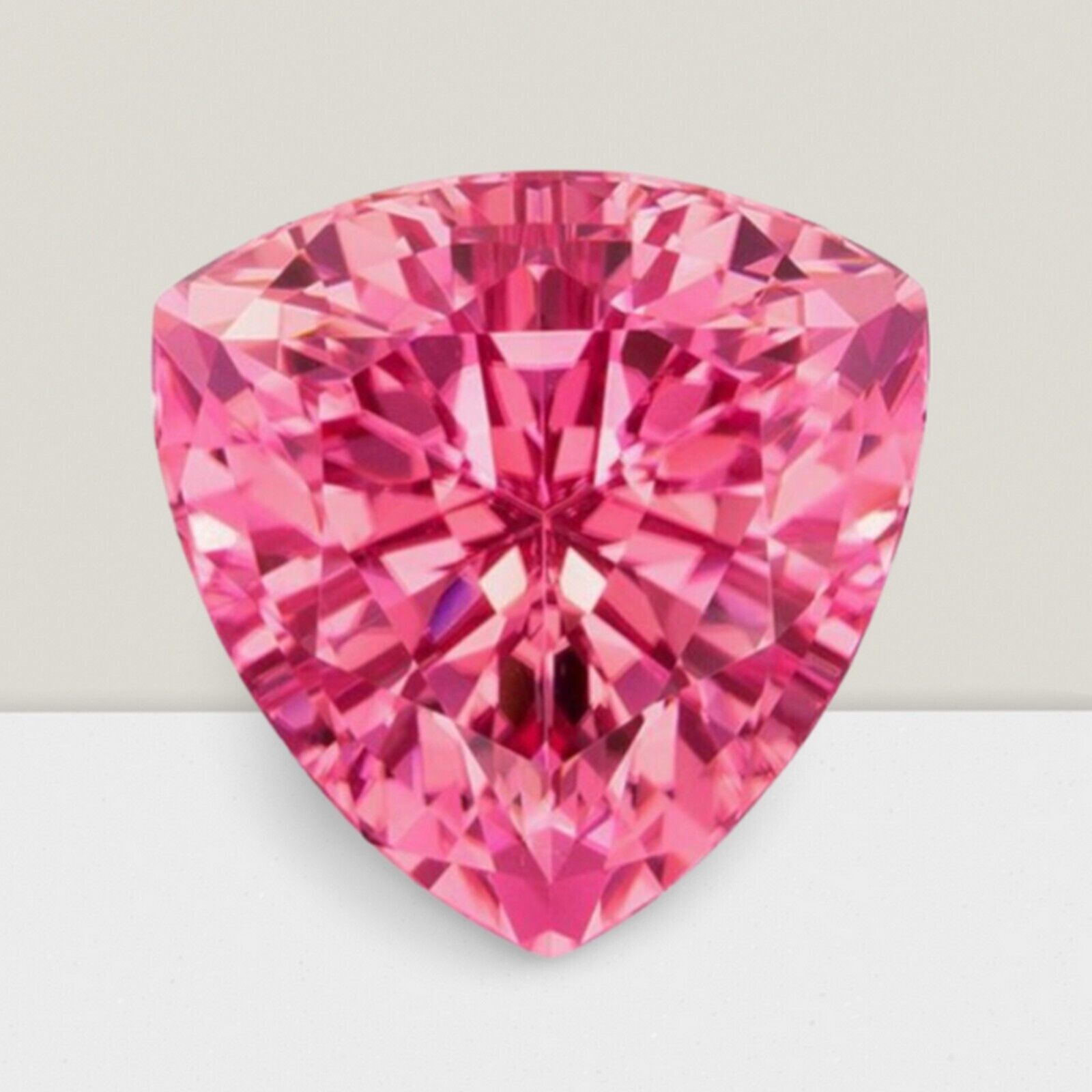 Pink Tourmaline Trillion Cut Gemstone 2.1 Cts – 9 mm Flawless Loose Gem