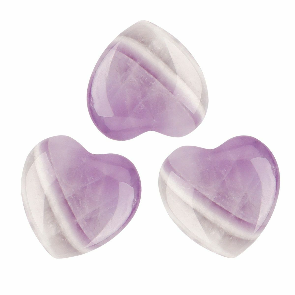 5/10PCS 20mm Natural Crystal Quartz Carved Heart Shaped Healing Love Gemstone