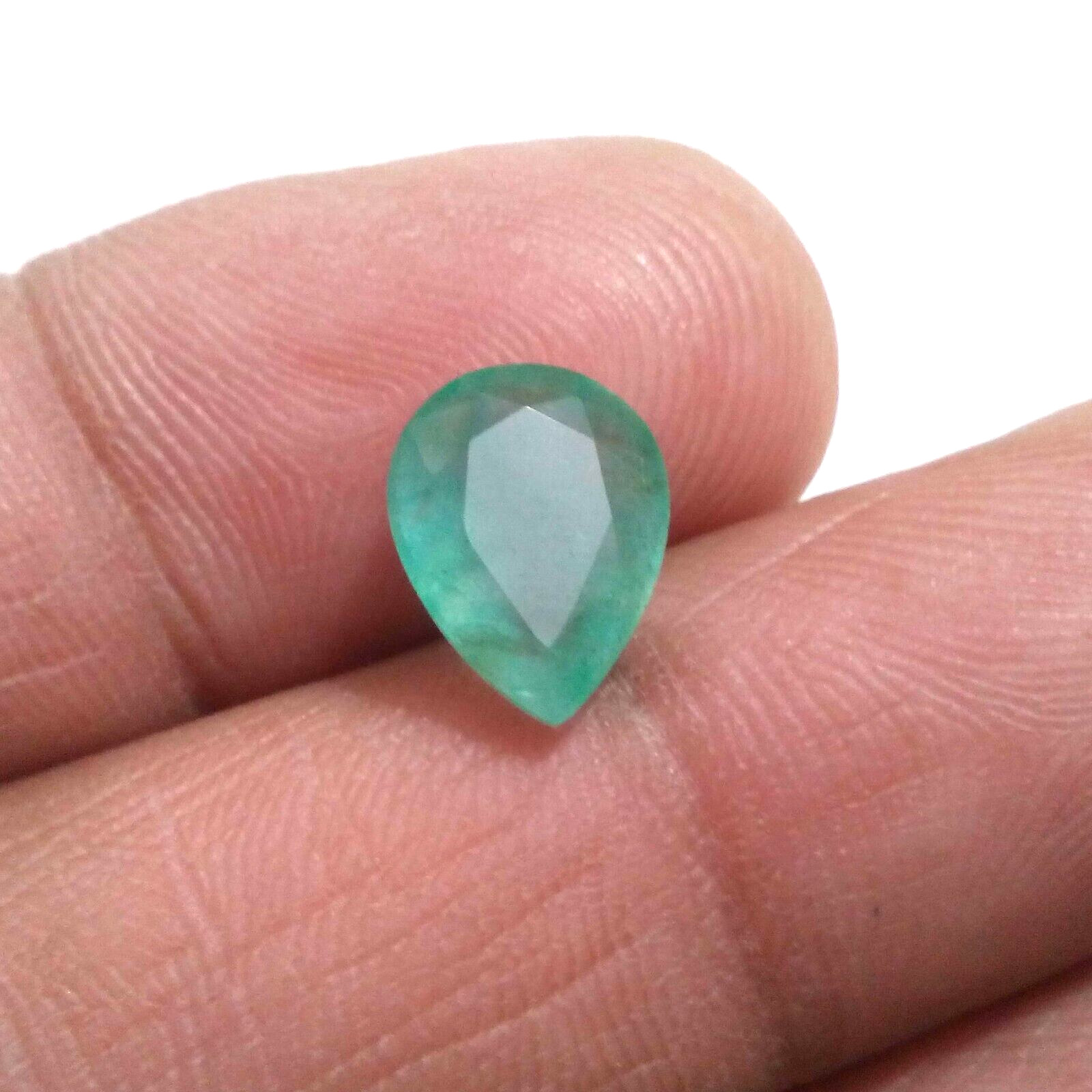 Natural Zambian Emerald Faceted Pear Shape 3.30 Crt Zambian Loose Gemstone