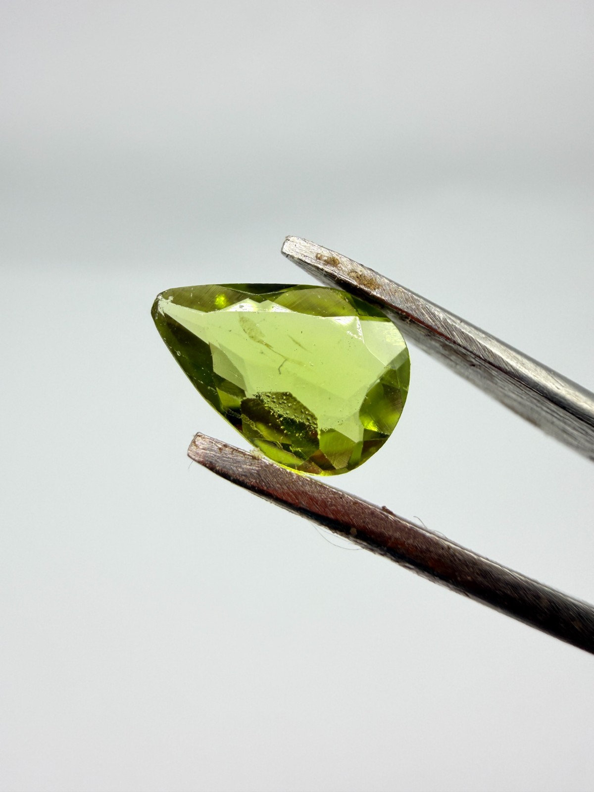 Peridot Pear Cut-Loose Gemstone, Faceted Teardrop Green Peridot for-Jewelry