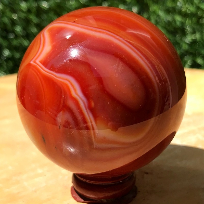 290G Natural Patterned Agate Ball Crystal Sphere Mineral Specimen Healing
