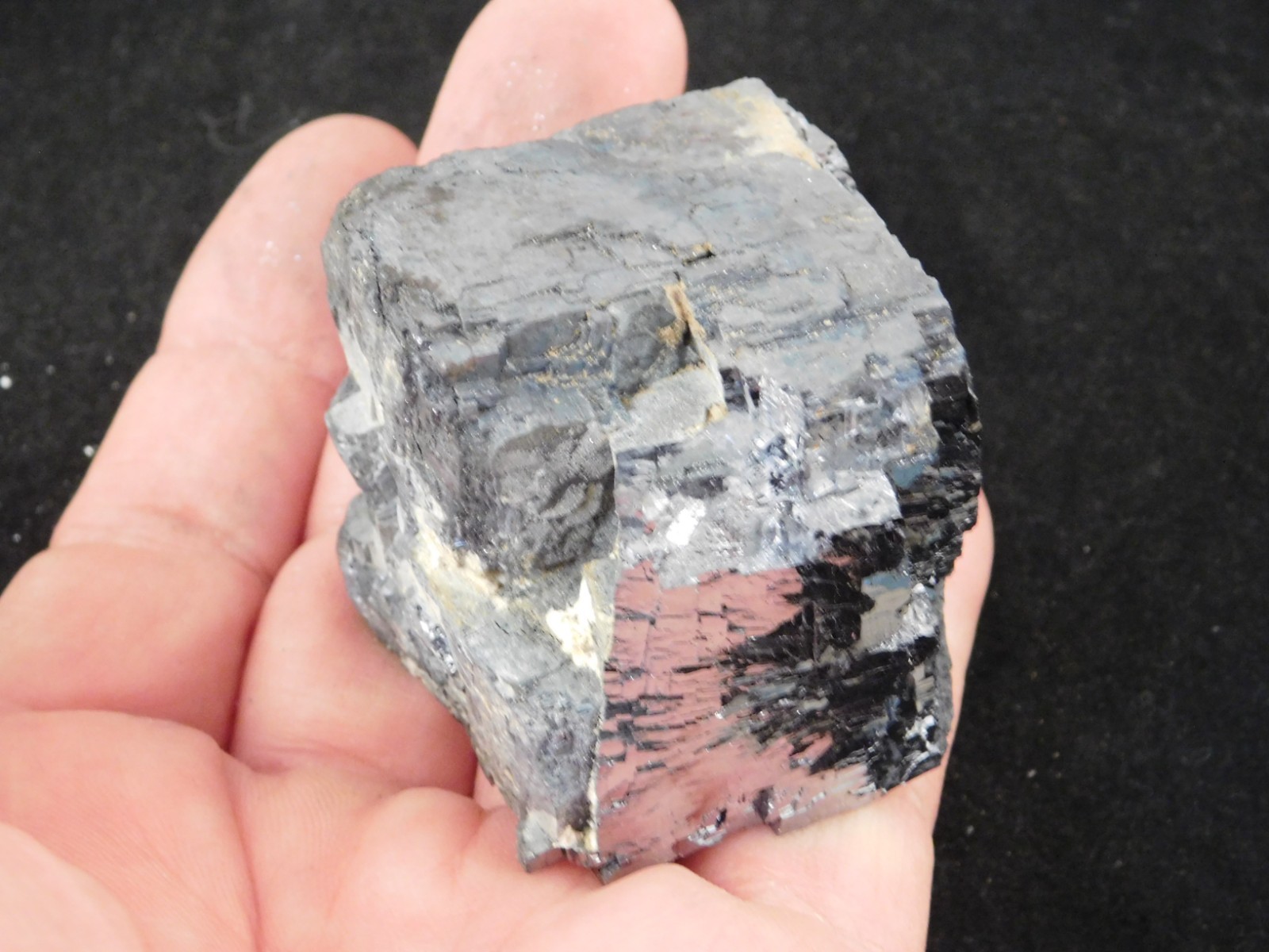 Big! Super Heavy! Stepped GALENA Crystal CUBE 100% Natural Missouri 413gr