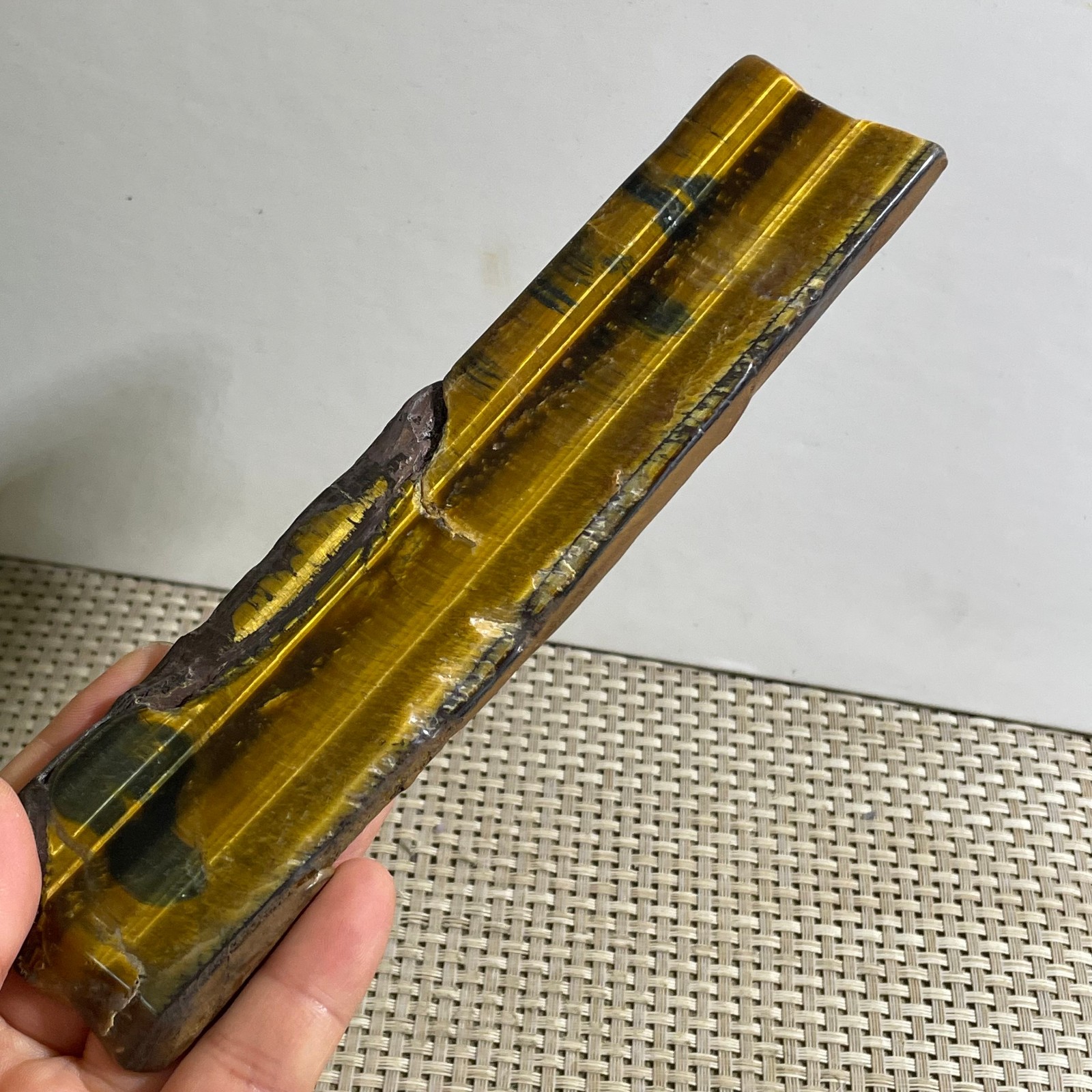 153g Natural tiger’s-eye Rough Raw Stone Rock Specimen Reiki healing
