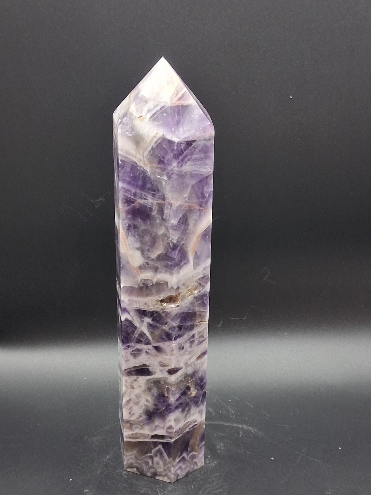 Large dream amethyst tower! 1.10 pounds, 8.5 inches tall