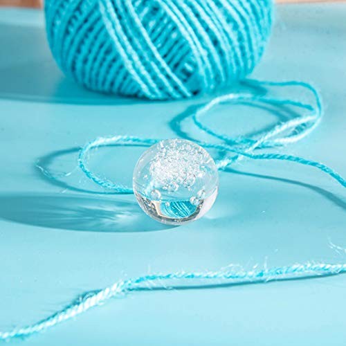 LONGWIN 1.6 Inch Crystal Bubbles Ball Glass Decorative Balls with Stand 40mm