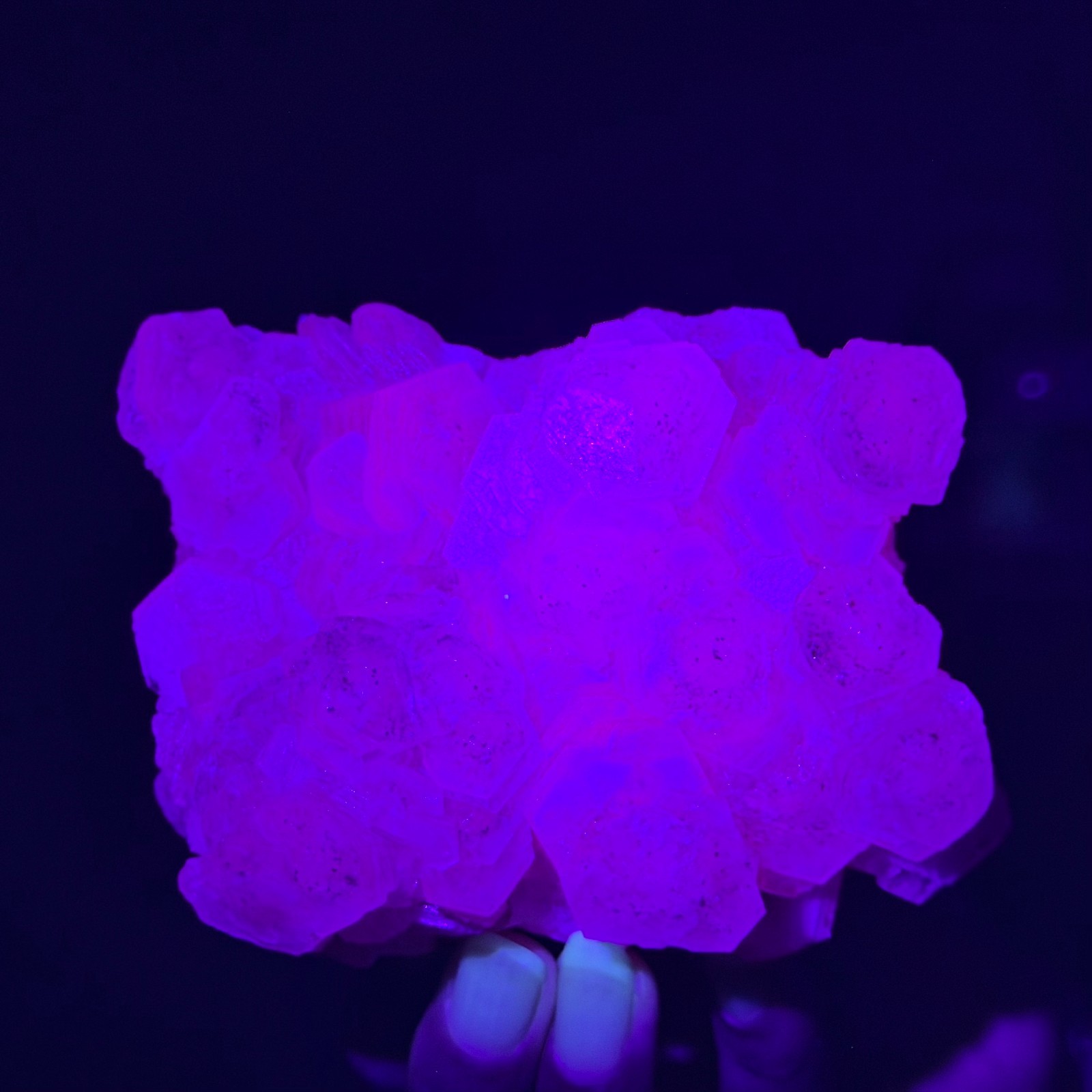 1.11LB Natural String of Copper Coins Calcite/Fluorescent Glow Under UV Light
