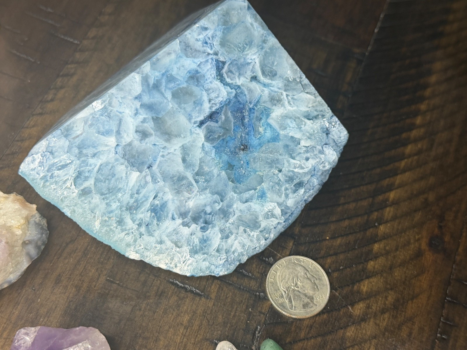 Mixed Lot of polished stones, amethysts, crystals, rose quartz and more!