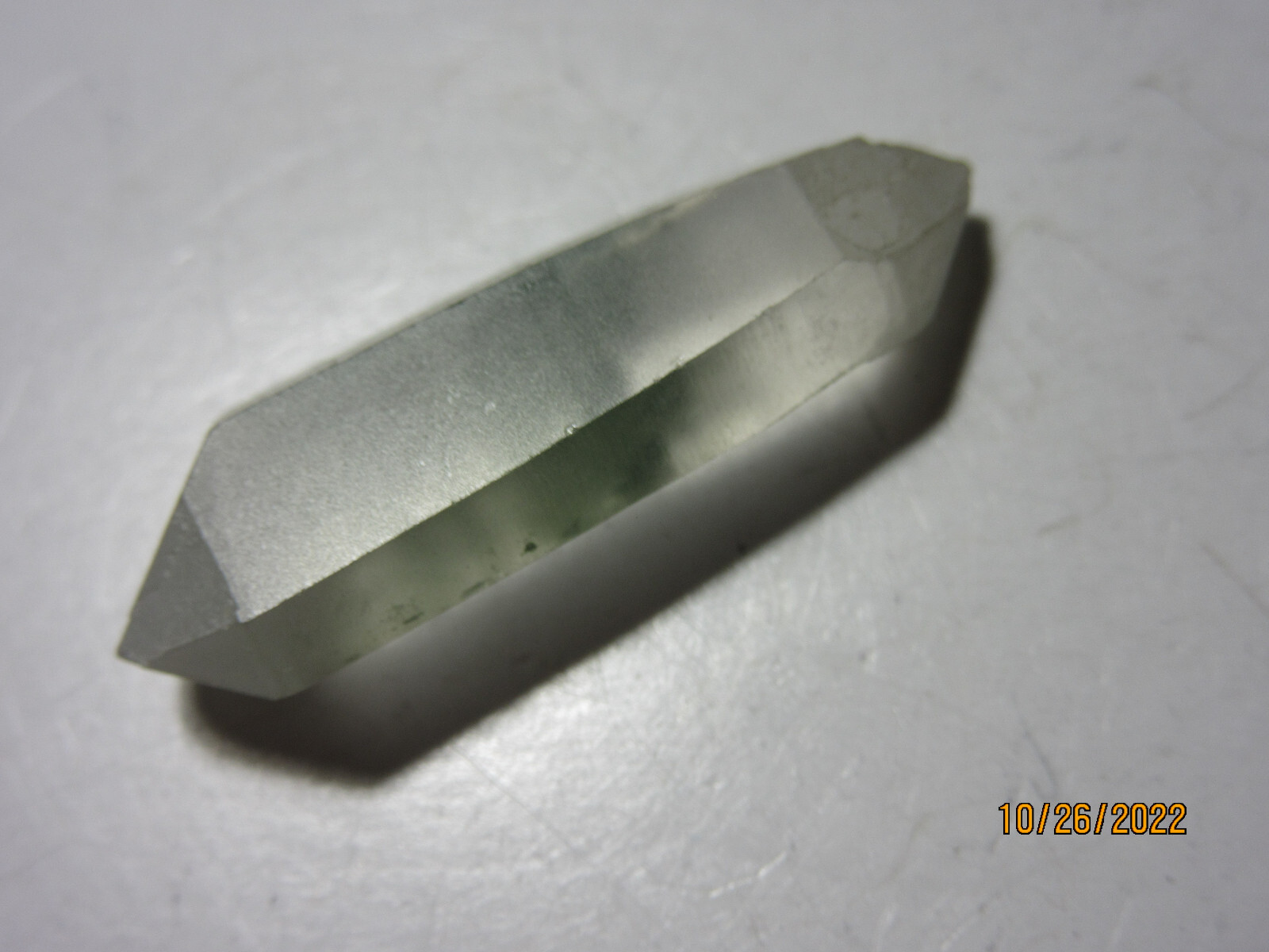 Chlorite DBL Term. Quartz Crystal Healer 1 3/8 Inch Collectible Reiki CDTQC-1